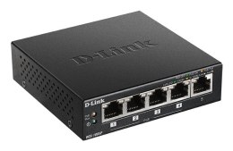 D-Link DGS-1005P/E łącza sieciowe Nie zarządzany Gigabit Ethernet (10/100/1000) Obsługa PoE Czarny