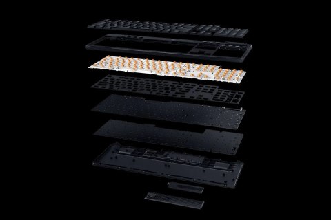 Klawiatura Razer BlackWidow V4 Low-profile HyperSpeed (zielony przełącznik) - Układ amerykański