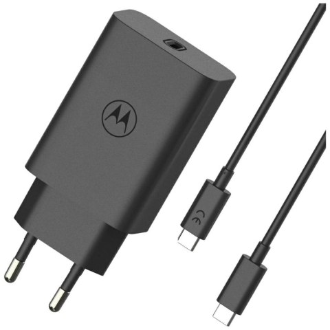 Ładowarka sieciowa Motorola TurboPower 68W USB-C z kablem USB-C do USB-C 1m czarny