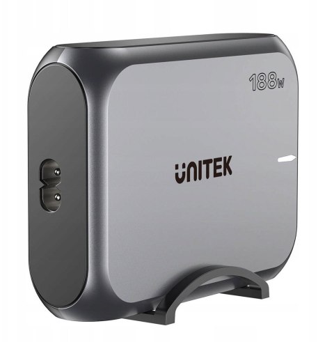 Sieciowa ładowarka GaN - Unitek P1234AGY01-EU | 188W 3x USB-C 2x USB-A