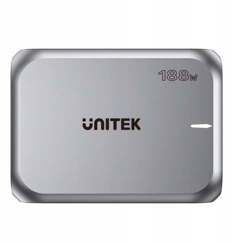 Sieciowa ładowarka GaN - Unitek P1234AGY01-EU | 188W 3x USB-C 2x USB-A
