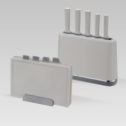 Zestaw noży i desek na podstawce MR-1412-GREY MAESTRO
