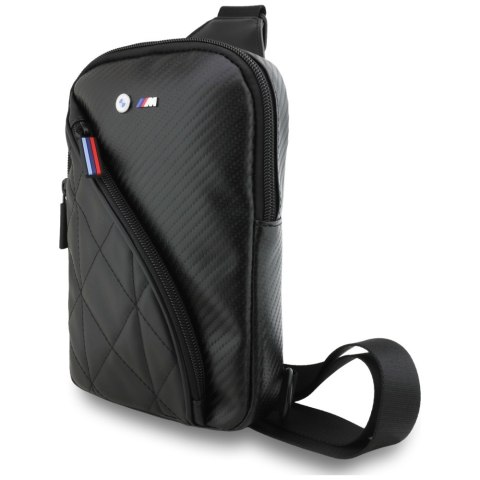 Torebka na telefon BMW Carbon Pocket&Metal Logo Crossbody czarny
