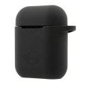 Mini MIACA2SLTBK AirPods cover czarny/black hard case Silicone Collection