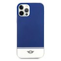 Mini MIHCP12MPCUBINA iPhone 12/12 Pro 6,1" granatowy/navy hard case Stripe Collection