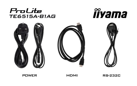 Monitor interaktywny IIYAMA 163.9cm(65") TE6515A-B1AG 16:9 M-Touch 2xHDMI+2xUSB-C