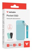 SSD 2TB Verbatim Pocket z dwoma pokrowcami czarnym i niebieskim polarnym