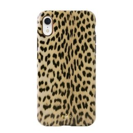 Puro Glam Leopard Cover iPhone Xr czarny /black Limited Edition IPCX61LEO1BLK