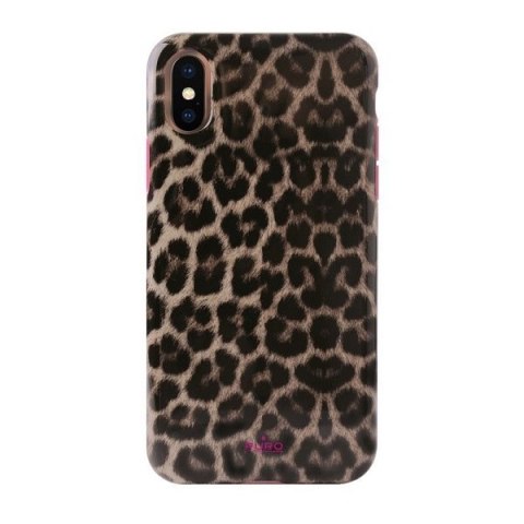 Puro Glam Leopard Cover iPhone Xs/X różowy/pink Limited Edition IPCXCLEO2PNK