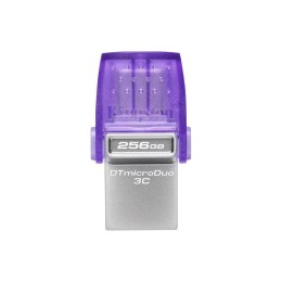 Pendrive KINGSTON DataTraveler microDuo 3C Gen3 (256 GB /Szaro-fioletowy )