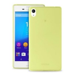 Puro Ultra Slim 0.3 Sony M4 Aqua limonko wy + folia SNYXM4AQUA03GRN