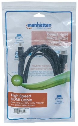 MANHATTAN HDMI (męski) - HDMI (męski) 3 m 3m /s1x HDMI (wtyk) 1x HDMI (wtyk)