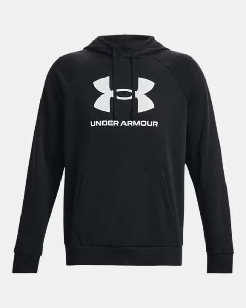 Bluza z kapturem Under Armour Rival Fleece Logo Hoodie - black/white