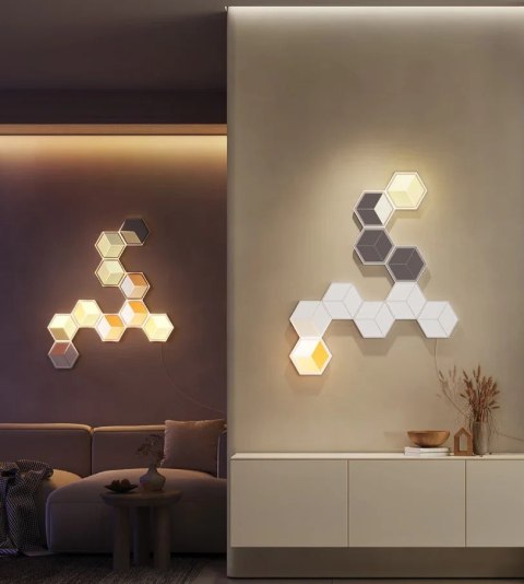 Govee H606A Glide Hexagon Light Panels Ultra 7-pack | Oświetlenie LED | RGBIC, 2.4GHz Wi-Fi, Bluetooth