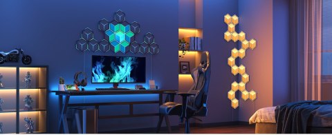 Govee H606A Glide Hexagon Light Panels Ultra 7-pack | Oświetlenie LED | RGBIC, 2.4GHz Wi-Fi, Bluetooth