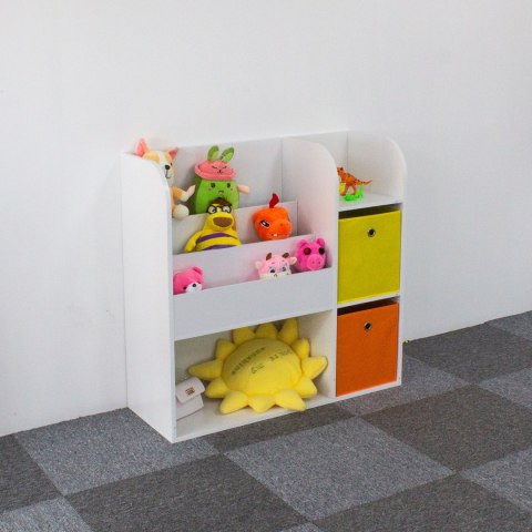 Regał drewniany dla dzieci szafka dziecięca przegrody organizer ECOTOYS