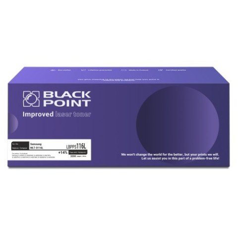 Toner BLACK POINT LBPPS116L Samsung MLT-D116L