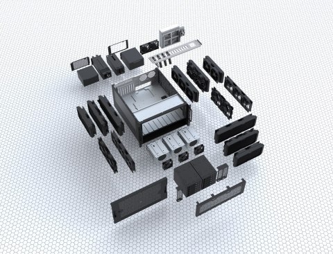 Futerał SilverStone RM600 do montażu w szafie, E-ATX / SSI-EEB, format 6U - ciemnoszary