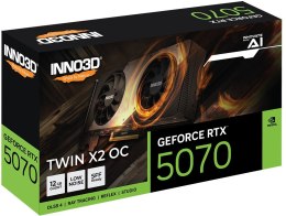 Karta graficzna INNO3D GeForce RTX 5070 TWIN X2 OC 12GB N50702-12D7X-195064N