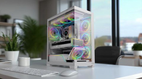 MODECOM OBUDOWA VOLCANO STELLAR PLUS ARGB MIDI 8F WHITE