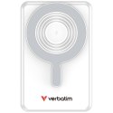 Powerbank Verbatim Charge n Go 10000mAh z podstawką Magnetic Wireless wyświetlacz TFT 2xkabel USB-C srebrny 32273