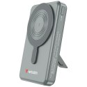 Powerbank Verbatim Charge n Go 10000mAh z podstawką Magnetic Wireless wyświetlacz TFT 2xkabel USB-C szary 32272
