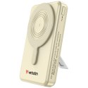 Powerbank Verbatim Charge n Go 10000mAh z podstawką Magnetic Wireless wyświetlacz TFT 2xkabel USB-C złoty 32274