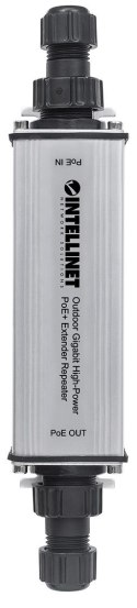 GIGABITOWY EXTENDER SYGNAŁU POE/POE+ 1-PORTOWY ZEWNĘTRZNY