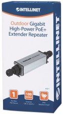 GIGABITOWY EXTENDER SYGNAŁU POE/POE+ 1-PORTOWY ZEWNĘTRZNY