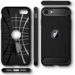 Spigen Rugged Armor iPhone SE 2020 / SE 2022 czarny/black ACS00944