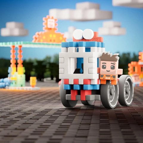 MARIOINEX Klocki Mini Waffle City Stacja paliw, 148 elementów