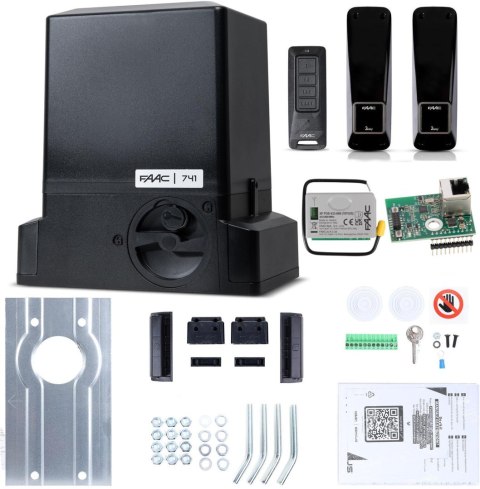 Zestaw Delta 3 SMART - FAAC 741 (Wi-Fi+LAN+BLE) do 900kg bram przesuwnych