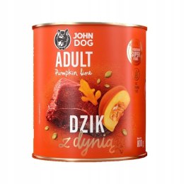 John Dog PUMPKIN Adult dzik z dynią 800g