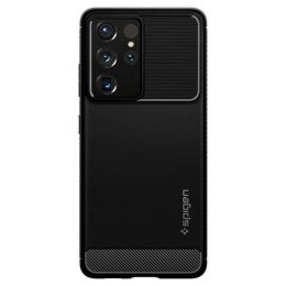 Spigen Rugged Armor Samsung G998 S21 Ultra czarny/black matte ACS02349