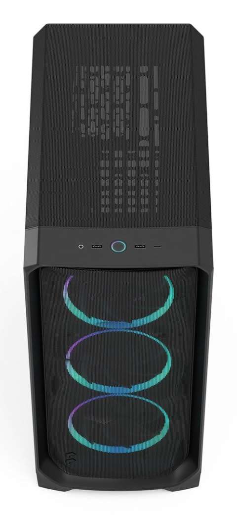 Fractal Meshify 3 Black RGB TG Midi Tower Gaming Gehäuse schwarz