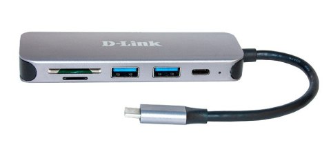 D-Link DUB-2325 stacja dokująca USB Type-C Szary