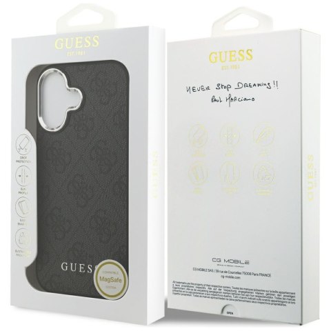 Etui Guess 4G Classic Logo MagSafe do iPhone 17 czarny