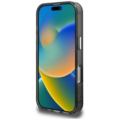 Etui Karl Lagerfeld IML Aquarelle Karl & Logo MagSafe do iPhone 16 Pro Max czarny