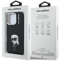 Etui Karl Lagerfeld IML Aquarelle Karl & Logo MagSafe do iPhone 16 Pro Max czarny