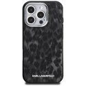 Etui Karl Lagerfeld IML Leopard Pattern MagSafe do iPhone 16 Pro czarny