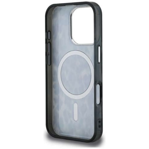 Etui Karl Lagerfeld IML Leopard Pattern MagSafe do iPhone 16 Pro czarny