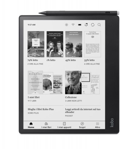 Kobo eBook-Reader eBookReader Elipsa 2E 32GB Zestaw z rysikiem (N605-KU-BK-K-BU) (N605KUBKKBU)