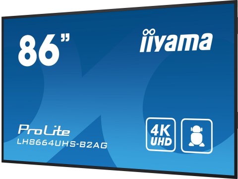 Monitor Iiyama 86-calowy model LH8664UHS-B2AG z HDMI i USB