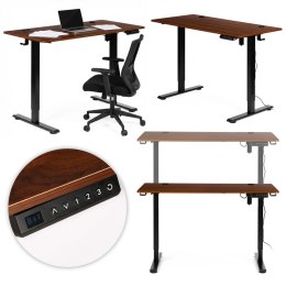 Biurko elektryczne regulowane 120x60 cm regulacja wysokości 72-117 cm ModernHome