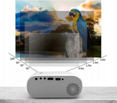 Mini Projektor Zenwire D300S Przenośny Rzutnik WiFi Full HD