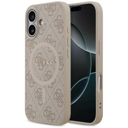 Etui Guess 4G Ring Classic Logo MagSafe do iPhone 17 różowy