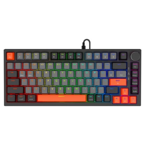 SAVIO KLAWIATURA MAGNETYCZNA ASTRAL BLACK OUTEMU WHITE JADE RGB 3 KOLORY KEYCAPÓW