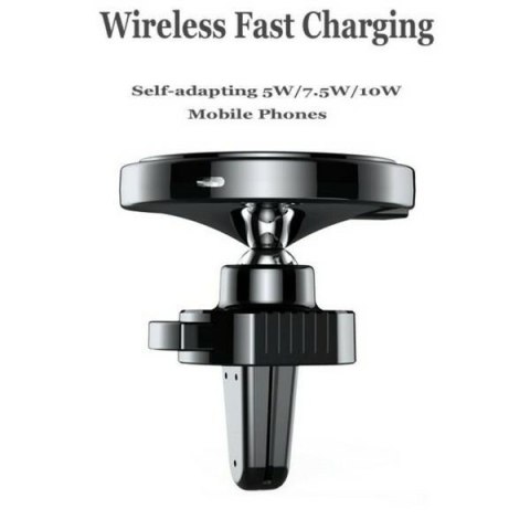 Uchwyt z Ładowarka indukcyjnym 10W NANO GLUE F606 montowany na kratkę wentylacyjną