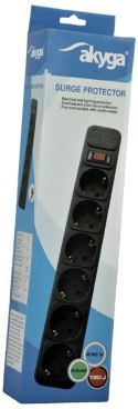 Listwa zasilająca AKYGA Listwa zasilająca przeciwprzepięciowa SP06A AK-SP-06A