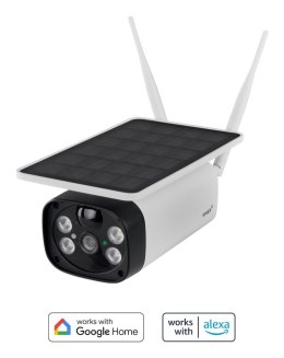 Bezprzewodowa kamera bezpieczeństwa OMAJIN OSC-01-EU solarna Biały, Czarny